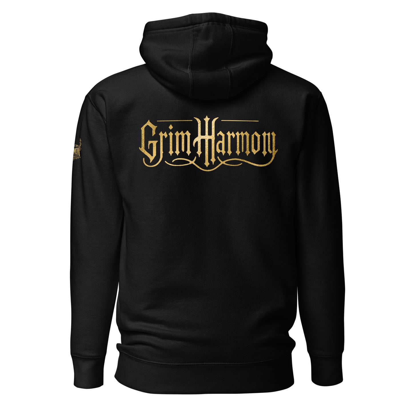 Grim Harmony “Unleashed Wolf” Premium Hoodie – Bold Gothic Style with Fierce Energy