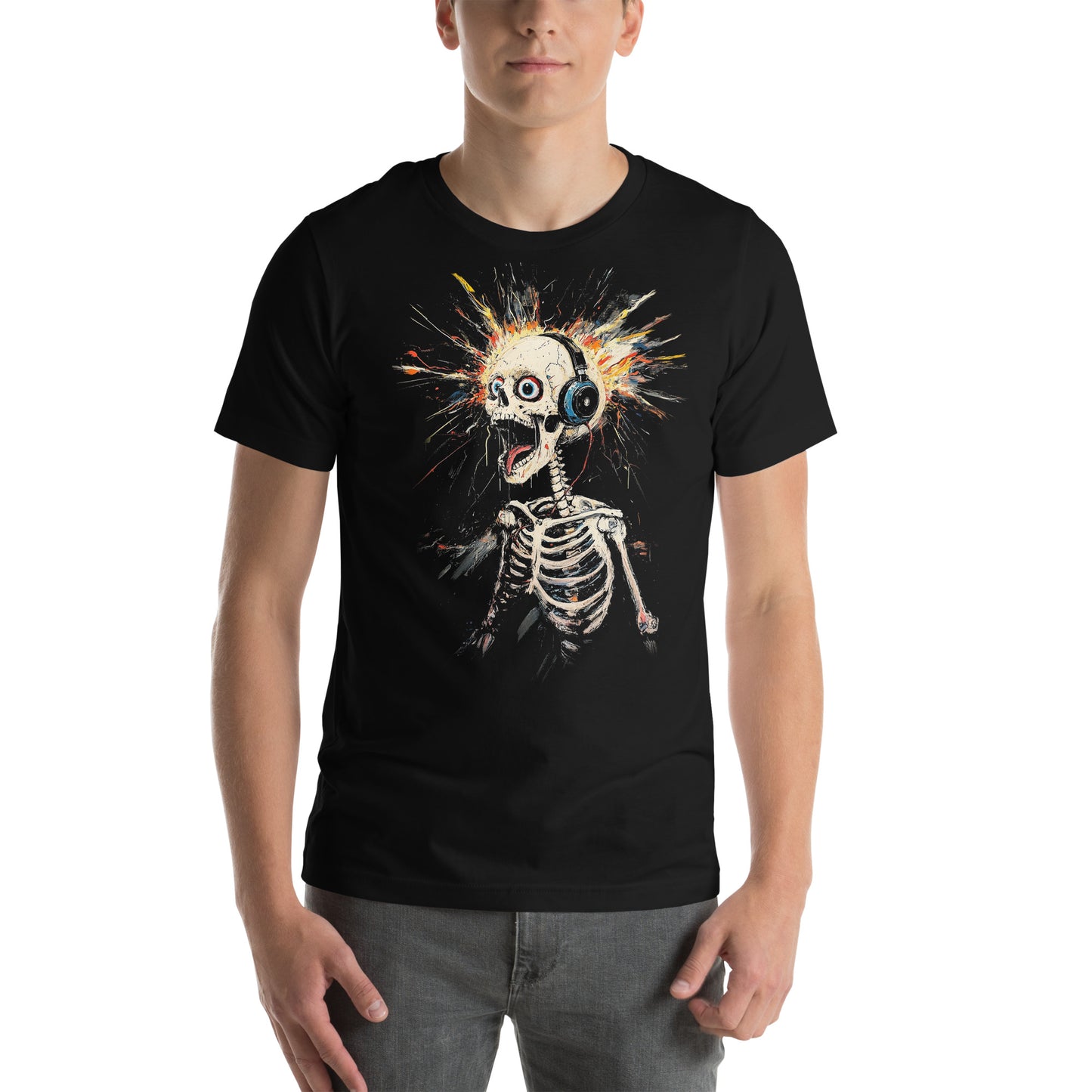 Explosive Rhythm Skeleton T-Shirt by Grim Harmony | Edgy & Alternative Streetwear