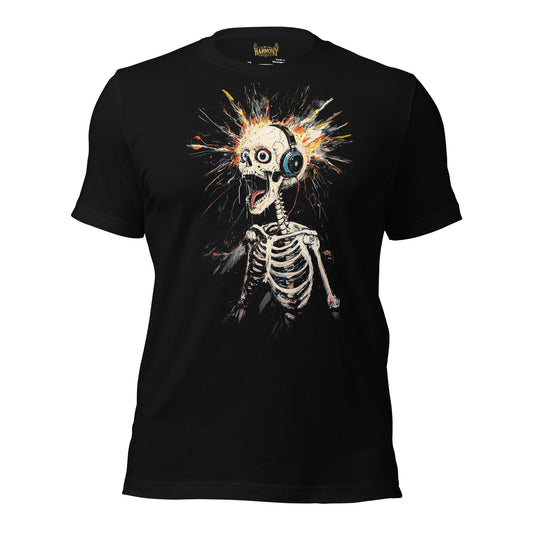 Explosive Rhythm Skeleton T-Shirt by Grim Harmony | Edgy & Alternative Streetwear