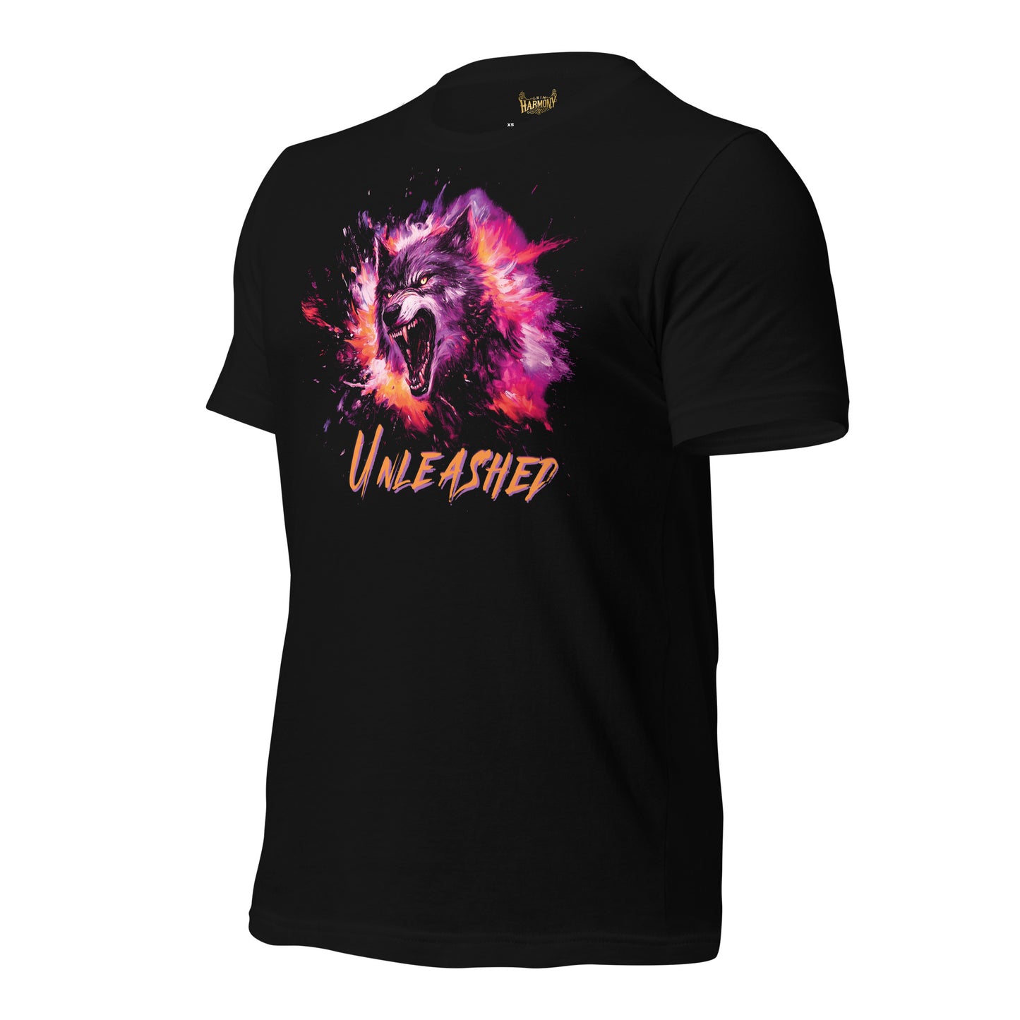 Unleashed Wolf T-Shirt by Grim Harmony | Fierce & Vibrant Streetwear