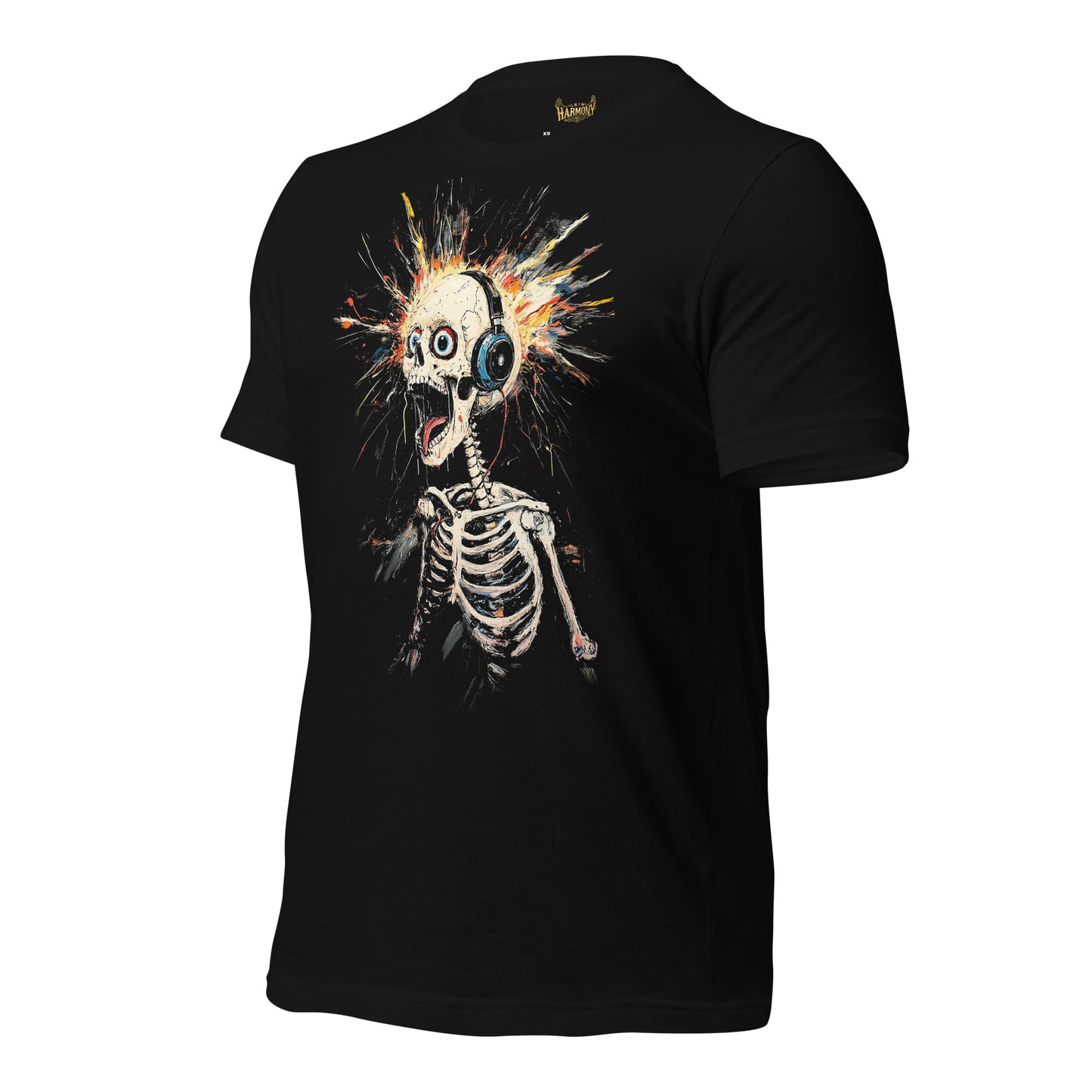 Explosive Rhythm Skeleton T-Shirt by Grim Harmony | Edgy & Alternative Streetwear