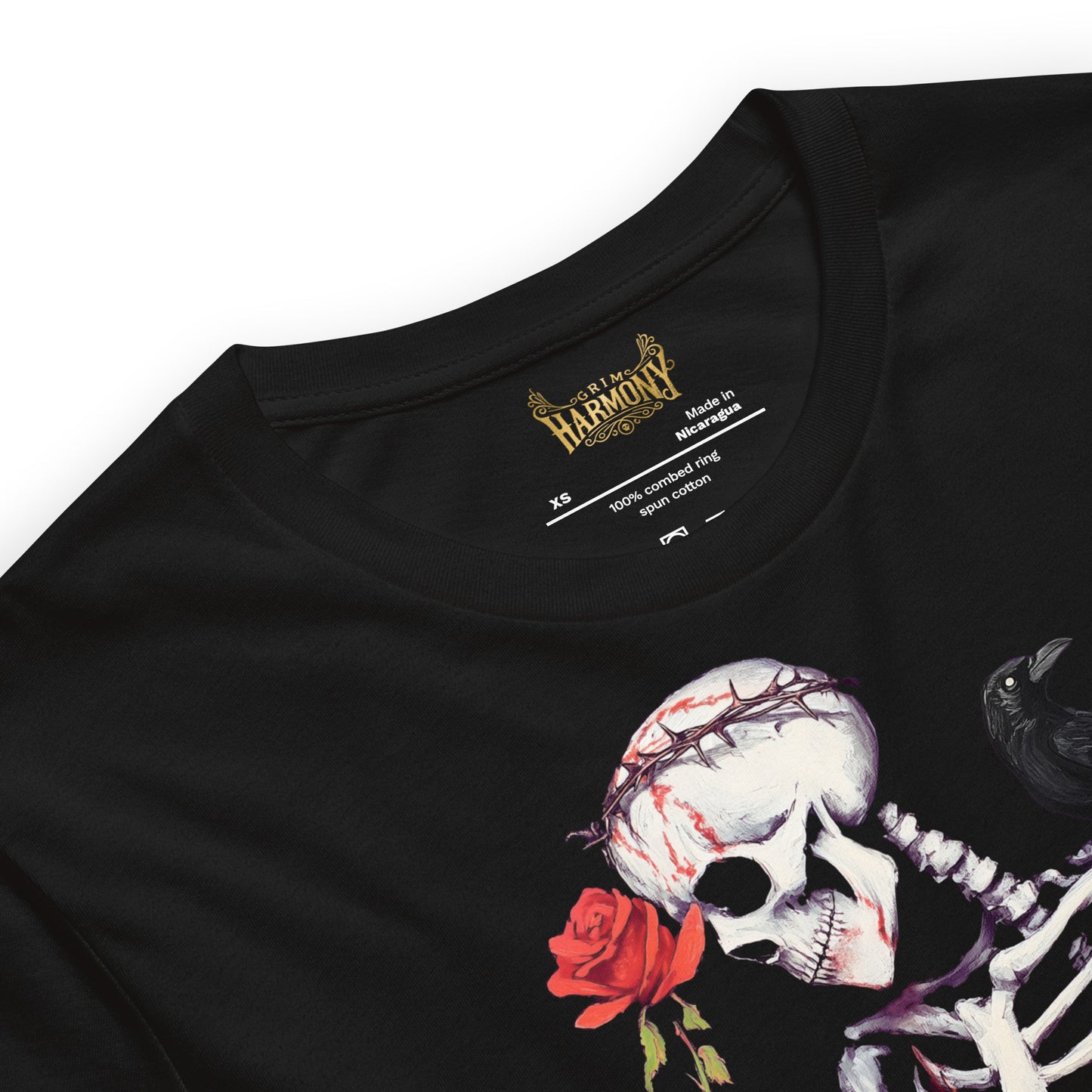 Grim Harmony “Eternal Bloom” T-shirt – Gothic Elegance and Symbolic Art