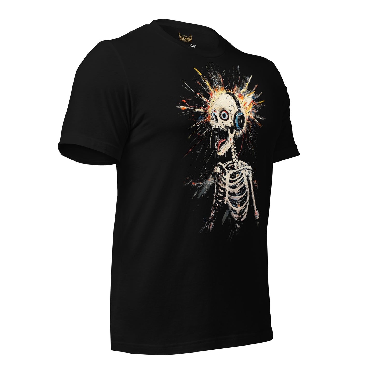 Explosive Rhythm Skeleton T-Shirt by Grim Harmony | Edgy & Alternative Streetwear